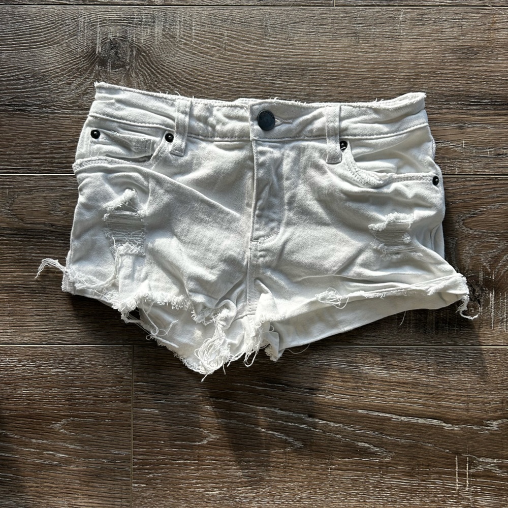 STS Blue White Denim Cutoffs
